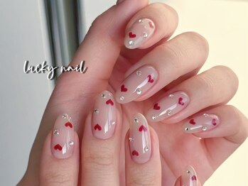 ラッキー(Lucky)/バレンタインネイル