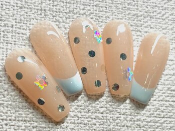チェリーズネイル(Cherrys Nail)/春 ドット フラワーネイル