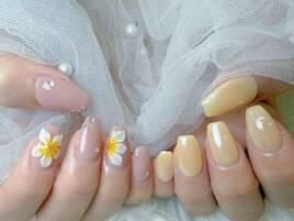 夏/花/押し花/ぷっくりフラワー