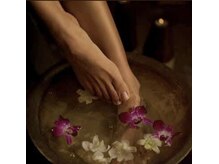 六本木麻布SPA/施術前は足から温めていきます