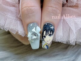 水色痛ネイル