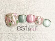 エストラッシュアンドネイル 銀座店(est lash&nail)/フットグリーンシェルネイル