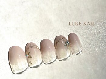ルークネイル 恵比寿店(LUKE NAIL)/【シンプル】グラデフラワー
