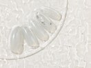 透け感クリアシルバーネイル