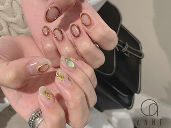 アンネ 梅田 GRACE店(ANNE)/個性派べっ甲ネイル