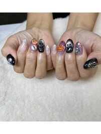 ハローウィンネイル