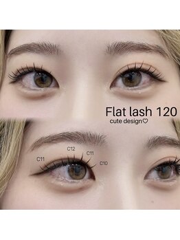 エニー アイラッシュ 広島店(ANY Eyelash)/◯フラットラッシュ 120本◯