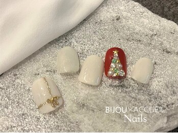 シックスティー ネイルズ バイ アクイユ 東中野(60min nails by ACCUEIL)/クリスマスネイル