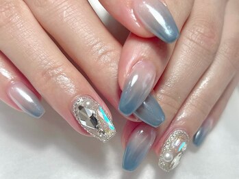 ミーア(miiA)/グラデ＋ホワイトミラーデザイン