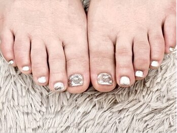ティー クリア ネイルアンドアイラッシュ 中島店(T.Clear Nail & Eyelash)/フット親指アート