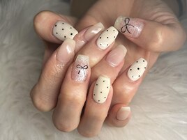 バレエコア◇リボンネイル