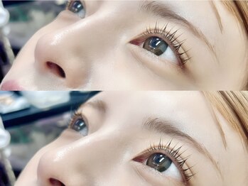 ロジー 盛岡(ROSIE)の写真/朝の時短にも◎ビューラー不要の似合わせまつ毛パーマ★束感仕上げでさらに印象的な目元に♪