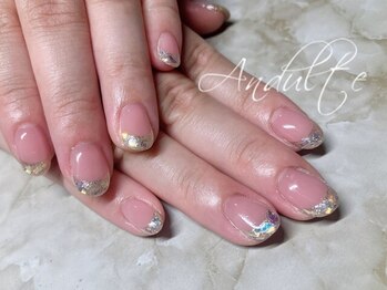 アンジュール(andulte)の写真/うるツヤワンカラー/グラデーションがおすすめ◎大人女性のための洗練されたデザインで指先を輝かせる♪