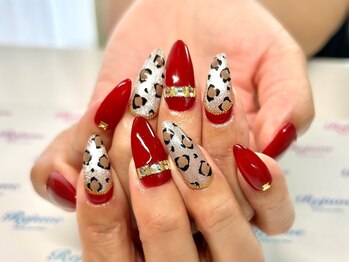 リジュベ(Rejuve)/秋のヒョウ柄ネイル★