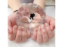 スーパーガール(supergirl)/シンプルデザインネイル