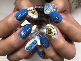 ライブで元気にLOGOネイル♪