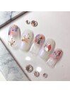 涼しげ夏ネイル8980円