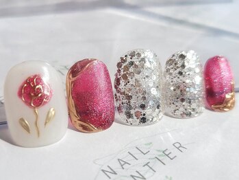 ネイルフロンティア 吉祥寺(NAIL FRONTIER)/ちはる♪ラメローズ8980円~