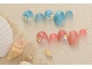 5600円　水面ネイル　海