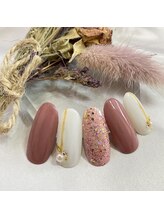 サロンR/くすみカラーネイル