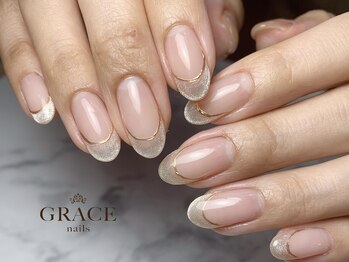 グレース ネイルズ(GRACE nails)/マグネットフレンチ