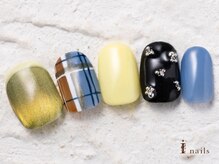 アイネイルズ 横浜WEST店(I-nails)/春チェックマグネット9480円