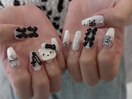 ホワイトブラックネイル