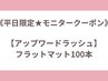 ★平日モニタークーポン【アップワードラッシュ】フラットマット100本