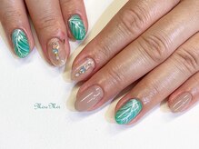 メールメール 和光市本店(MereMer)/夏のリーフアートネイル 