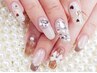 N.除去付+ア-トし放題プラス¥7300☆最新パ-ツ・流行ネイルOK※持込デザインOK