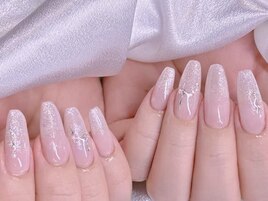 ラメグラデーションネイル