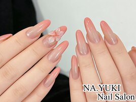 ぷっくりフラワーネイルピンク