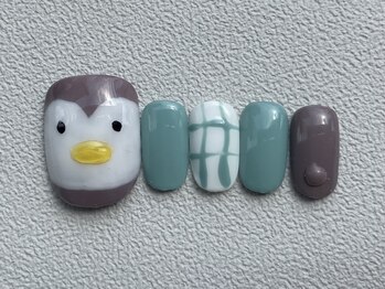 カラ ネイル 中津店(calla nail)/ペンギンチェック