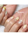 フラワー×シェルネイル