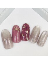 ネイルファクトリー 横浜ベイクォーター店/マグネットデザイン¥9000