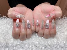 レアネイル 新宿(le'a nail)/ピンクフレンチデザイン