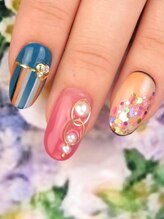 カラーズ 浜松店(colors)/春カラー満載ストライプ♪