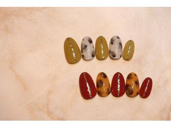ブリオン 六本松店(Bullion)/オータムべっ甲ネイル