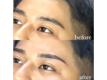 ボス ブロウ 天白店(BOSS BROW)/【メンズ眉毛】before after