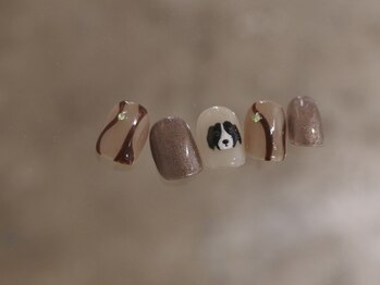 オムズ(om's)/ブラウン ワンちゃん