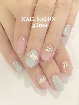 ネイルサロン グリッター(NAIL SALON glitter)/ガーリーネイル