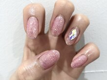 クォーターリゾートネイル(QUARTER RESORT nail)/オフィスピンクネイル☆