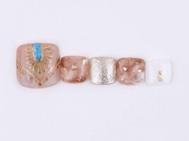 お洒落フットネイル 6600円