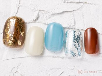 ネイルメゾン 池袋店(NAIL MAISON)/カラフルホイルネイル￥8050