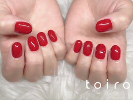 【ワンカラー】シンプルレッド