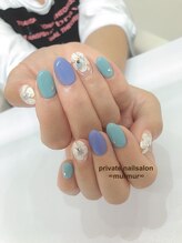 プライベート ネイルサロン マーマ(murmur)/手描きフラワーネイル