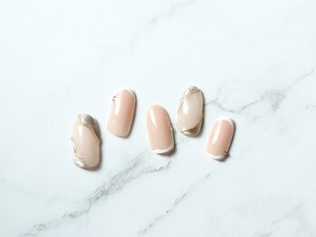 ツメトトノウ/上品うねうねニュアンスネイル♪