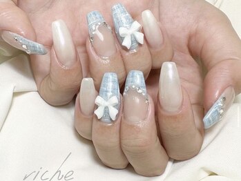 リーチェ ビューティアンドネイルサロン 大名店(Beauty&Nail Salon)/ツイードネイル♪