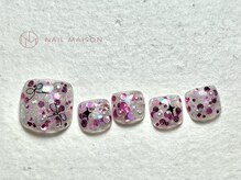ネイルメゾン 梅田(NAIL MAISON)/キラキホロラリボン