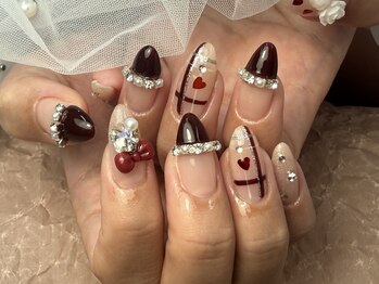 トリー アンド デリー(Toliy&Deliy)/大人可愛い上品チェックネイル